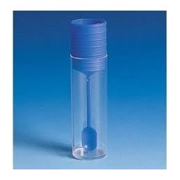 Frasco de 18 mL (não-estéril e com espátula)