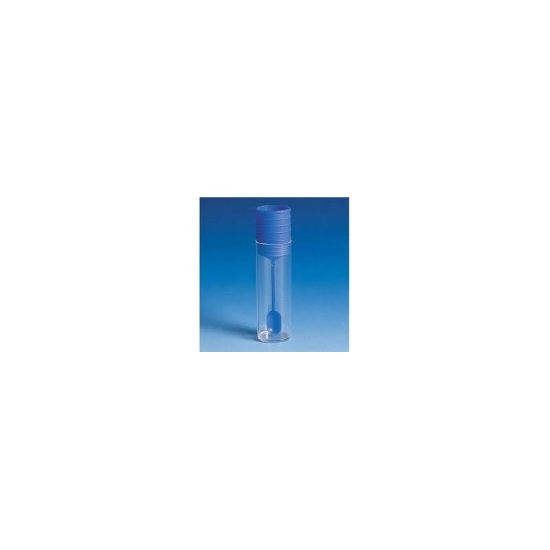 Frasco de 18 mL (não-estéril e com espátula)